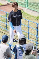 【春季キャンプ１２日目】日本ハム・杉浦稔大＝沖縄・かいぎんスタジアム（大賀章好撮影）