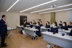 日台親善へ訪問団結団式　帯北チア現地で演技披露 2