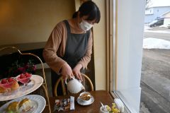 ニャフタヌーンティーを考案した、田中有里香さん（３５）