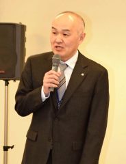 ＮＨＫの赤松アナウンサーと北電足寄ネットワークセンターの大西晃所長が講演　陸別町職員が防災研修 2