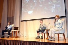 トークセッションでフィンランドのサウナ文化について語る（右から）ノーラ氏、天野氏、沼田氏