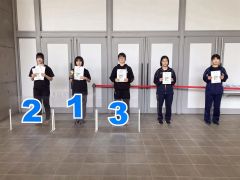 女子５００メートルの上位入賞者
