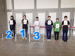 女子３０００メートルの上位入賞者