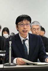 あいさつする干場会長
