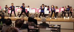 アトラクションとして出演した新得町ジュニア吹奏楽団