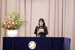 答辞を述べる久木田さん