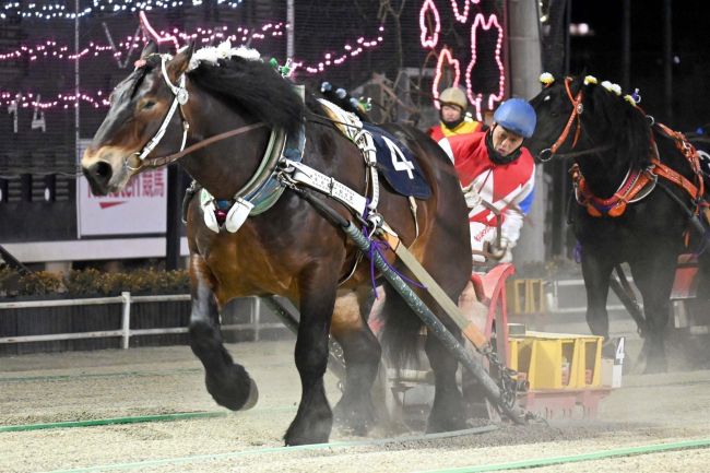 クリスタルコルド逃げ切り今年度重賞初Ｖ　ばんえいポプラ賞