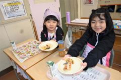 「タラのマヨ焼き」おいしいよ　広尾でふるさと給食 5