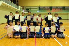 女子３、４年生以下の部上位入賞者