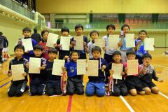 男子３、４年生以下の部上位入賞者