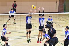 ブロックの確認など調整に励む帯広選抜男子