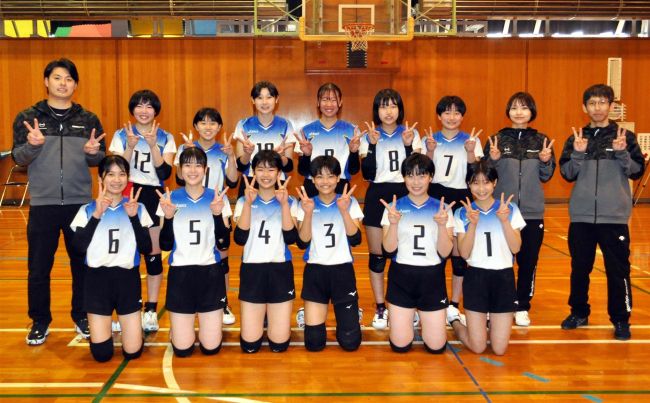 帯広選抜男女チーム頂点へ闘志　バレーボール道中学生優秀選手選抜大会出場