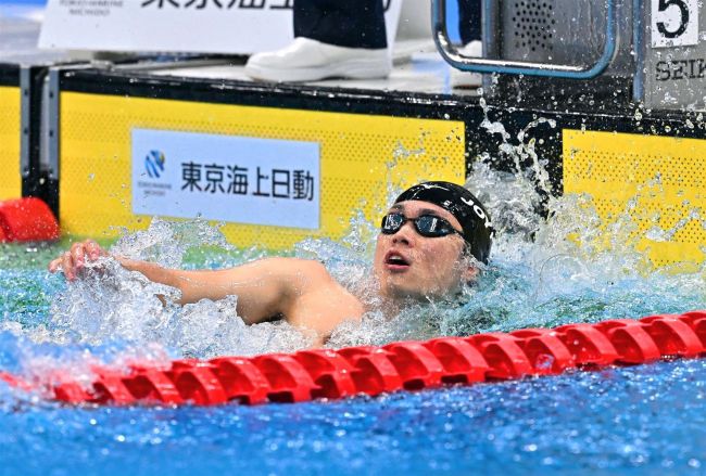 坂田（ＪＯＹＦＩＴ帯広）男子５０メートル自由形準決勝スイムオフ制し決勝進出　競泳パリ五輪代表選手選考会第６日