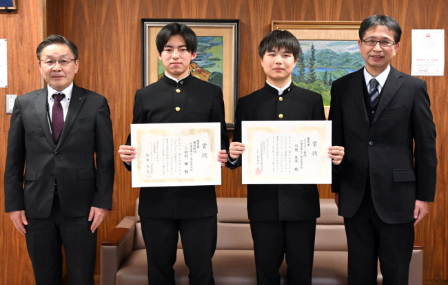 帯三条高生の標語とポスターが優秀賞　情報モラル・セキュリティコン