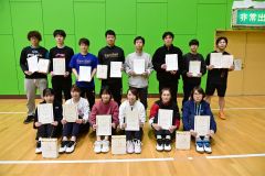 男女各部門の優勝ペア