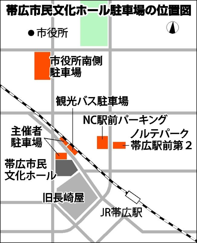 文化ホール代替駐車場、当面１５０台　旧長崎屋３１日閉館　利用団体、会場変更も