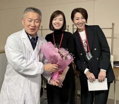 波瀾万丈の先輩の話に興味津々　本別中学同窓会入会式 2