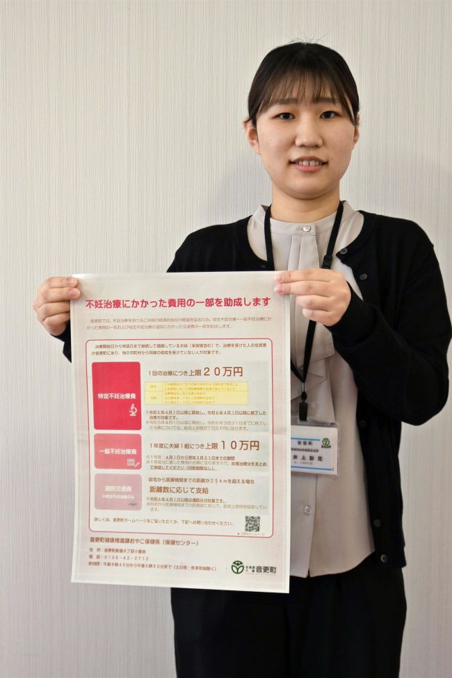 特定不妊治療の助成、上限２０万円に増額　音更