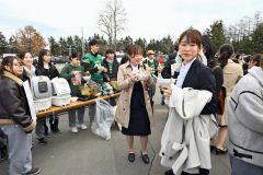 帯広畜産大学入学式（金野和彦撮影）