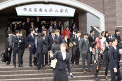 帯広畜産大学入学式（金野和彦撮影）