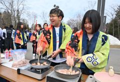 帯広畜産大学入学式（金野和彦撮影）