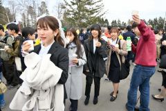 帯広畜産大学入学式（金野和彦撮影）