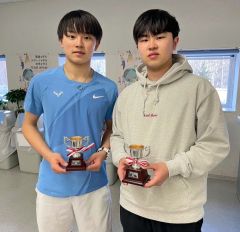 高橋兄弟男子Ｖ、女子は曽根・佐々木組制す　全十勝室内複テニス選手権