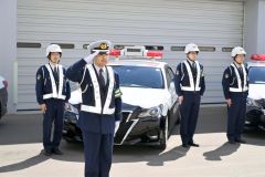 春の交通安全運動出発式（金野和彦撮影）