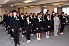 帯広看護専門学校入学式（金野和彦撮影）