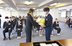 帯広看護専門学校入学式（金野和彦撮影）