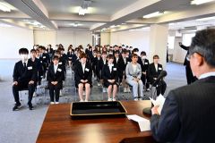 帯広看護専門学校入学式（金野和彦撮影）
