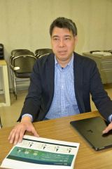 地元の反響の大きさに感謝し、サブスクサービスをアピールする島村社長