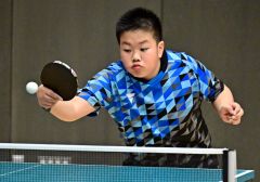 ホープス男子準優勝の吉根琉生