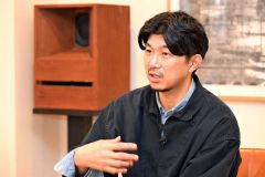 「とかちスポーツコミッション」の展望について語る曽田さん（須貝拓也撮影）