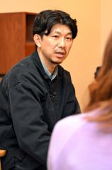 「とかちスポーツコミッション」の展望について語る曽田さん（須貝拓也撮影）