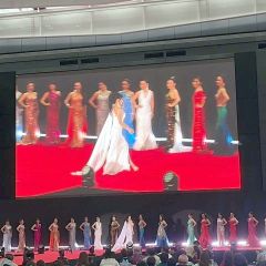 日本大会で、スピーチを終え、列に戻る竹之内さん