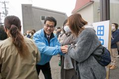 「交流、関係人口増やす」広尾町長選・田中氏第一声 2