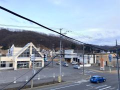 中心部活性化の核となるＡコープほんべつ店跡（左）。右奥が道の駅ステラ★ほんべつ