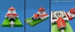 付属する園舎のペーパークラフトのイメージ