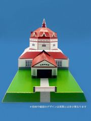 付属する園舎のペーパークラフトのイメージ