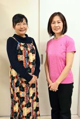 相談会を開く林さん（右）と長岡代表