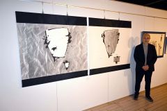 作品「たゆたう・うららか」と八重柏さん