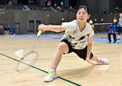 女子シングルス準優勝の金田
