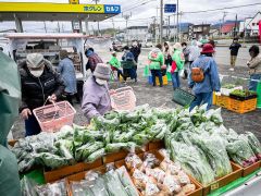 今年も手作り野菜を直売　１１月まで毎週水曜　広尾・サンタまるしぇ 2