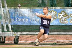 【男子ハンマー投げ】５５メートル３０を投げ大会記録を更新した方川寛翔（幕別清陵）