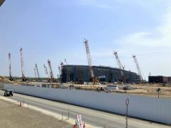 来年の稼働を目指して工事が進むラピダス千歳工場