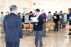 池田町職員が交通安全誓う　役場で大会 2