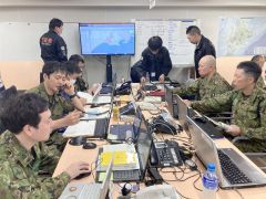 巨大地震発生を想定した道災害対策本部指揮室運営訓練