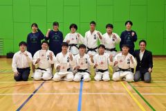 男子団体戦で準優勝の白樺学園
