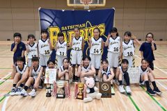 女子優勝の札南ラビッツ